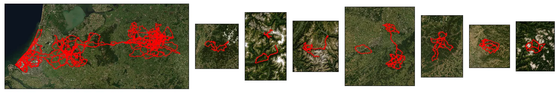 Plot of all Strava activities in one picture